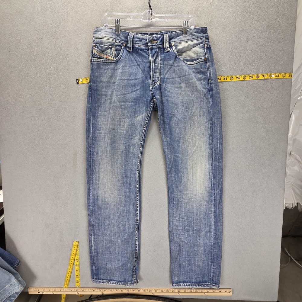 Diesel Jeans Mens 33x32 Blue‎ Larkee Regular Straight Button Fly Denim 008AT